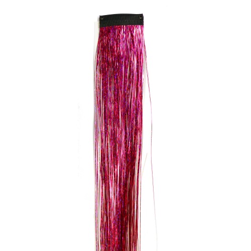 Clip in Tinsel Hair Extensions Heat Resistant Fairy Hair Tinsel Kit for Women Girls Hair Accessories Glitter for Christmas Halloween Cosplay Party
