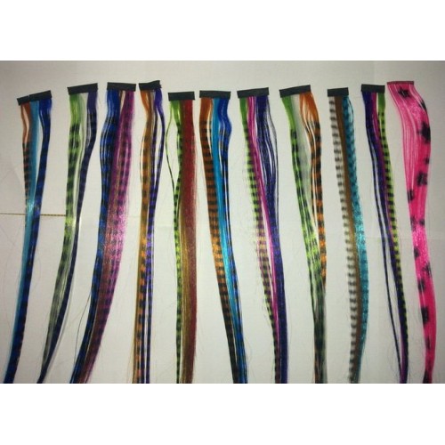 4PCS Colored Hair Extensions Straight Piano Color Clip in Hair Extensions Colorful Rainbow Hair Extensions for Kids Women Gifts Halloween Christmas Party Highlights