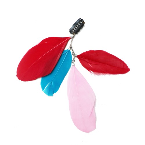 12 inches Clip on Feather Hair Muilt-Colors Reed Really Feather Extensions