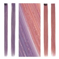 LeeWin Straight Laser Rain Silk Mix Cabello sintético Extensiones de cabello de un solo color Sujete con oropel para niños Sujete con peluquín con cabello de hadas para mujeres LeeWin Straight Laser Rain Silk Mix Cabello sintético Extensiones de cabello de un solo color Sujete con oropel para niños Sujete con peluquín con cabello de hadas para mujeres