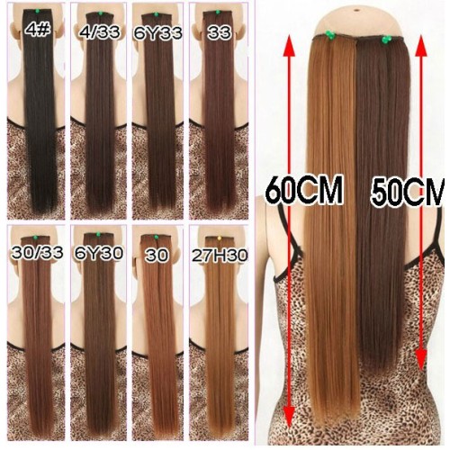 Paquete de 2 postizos cortos gruesos de estilo recto de LeeWin que agregan un clip de volumen de cabello adicional en extensiones de cabello Topper para mujeres con cabello fino