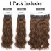 Extensión de cabello larga con clip rizado LeeWin para mujer, 3 piezas/juego de extensiones de cabello, pieza de cabello sintético