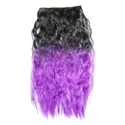 LeeWin Long Taco Wavy Clip-On Hair Extensions Женские 4-х компонентные/гнездовые накладные волосы Синтетические простыни для волос