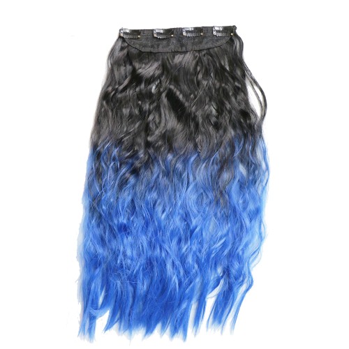 LeeWin Long Taco Wavy Clip-On Hair Extensions Женские 4-х компонентные/гнездовые накладные волосы Синтетические простыни для волос
