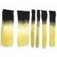 LeeWin Extensiones de cabello largas y rectas para mujer con clip Extensiones de cabello de 6 piezas/socket Hoja de cabello sintética