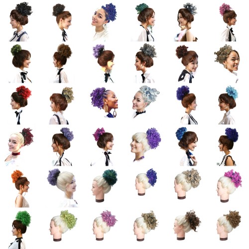 Hair Bun Afro Puff Ponytail Wigs for Black Women Kinky Curly Afro Puff Drawstring Ponytail With Curly Hair Bangs Grey Afro Ponytail for Natural Hair Wigs for Women