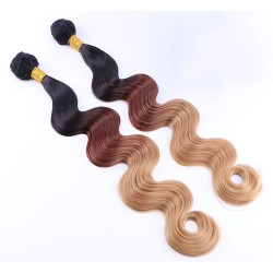Extensiones de tejido capilar sintético de fibra de alta temperatura con trama de cabello estilo rizado LeeWin