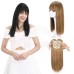 Toppers para el cabello con flequillo para mujer Topper con corona con clip Topper con base de seda Toppieces Topper de reemplazo de peluca de tupé sintético con cierre Extensiones para el cabello