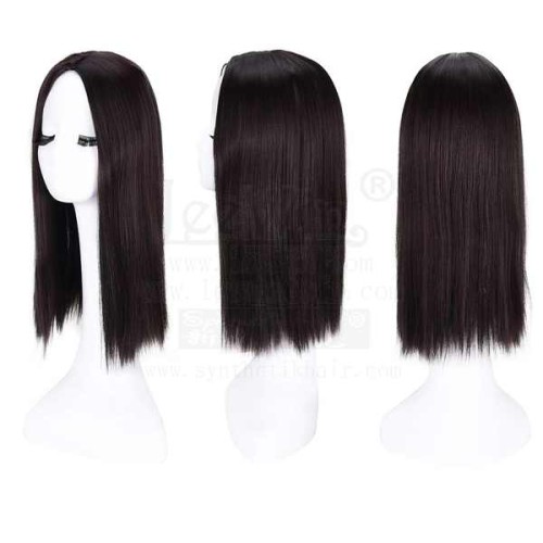 Toppers para el cabello sin brazaletes para mujer Topper con corona y clip Top con base de seda Toppieces Topper de reemplazo de peluca de tupé sintético con cierre Extensiones para el cabello