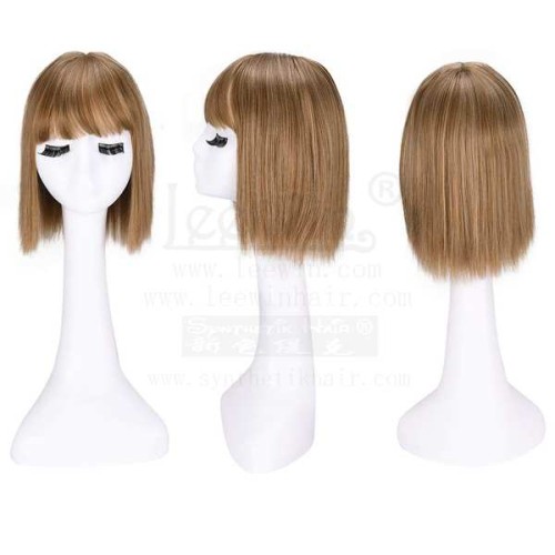Accessori per capelli lisci da donna con frangia, accessori per capelli con corona a clip, accessori per capelli in fibra chimica, ritocchi per parrucche sintetiche, blocchi per capelli