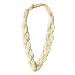 Trenza de tres hebras hecha a mano con pequeñas trenzas retorcidas Diadema bohemia europea y americana LeeWin Hebilla elástica ajustable Peluca multicolor Accesorios para el cabello