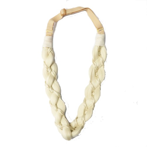 Trenza de tres hebras hecha a mano con pequeñas trenzas retorcidas Diadema bohemia europea y americana LeeWin Hebilla elástica ajustable Peluca multicolor Accesorios para el cabello