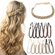 LEEWIN Handmade Tiga-Strand Dikepang Eropa dan Amerika Gaya Bohemian Ikat Kepala Gesper Elastis Disesuaikan Multicolor Wig Headpiece Aksesoris Rambut LEEWIN Handmade Tiga-Strand Dikepang Eropa dan Amerika Gaya Bohemian Ikat Kepala Gesper Elastis Disesuaikan Multicolor Wig Headpiece Aksesoris Rambut