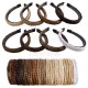 Multi-warna Eropa, Amerika, Bohemian fashion buatan tangan LeeWin fishtail kepang lebar 2cm gigi baris ganda ikat kepala plastik, ikat kepala karet gelang, ikat kepala, hiasan kepala, aksesoris rambut harga grosir pabrik