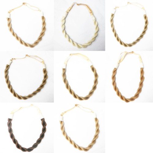 Anime de moda multicolor europeo y americano hecho a mano LeeWin trenza giratoria،hebilla elástica ajustable،corbata para el cabello con banda de goma, banda para el cabello, tocado, accesorios para el cabello precio de fábrica