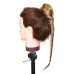 LeeWin Clip de cola de caballo trenzado largo con cordón sintético para cabello Clip de cola de caballo con extensión de cabello Clip de trenza de cola de pez para mujer