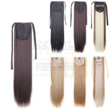 LeeWin monochrome straight hair, chemical fiber hair bandage, ponytail wig, high temperature silk hair extensions factory wholesale hair accessories and hair pieces LeeWin monochrome straight hair, chemical fiber hair bandage, ponytail wig, high temperature silk hair extensions factory wholesale hair accessories and hair pieces