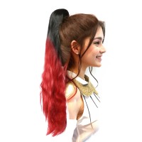 Cola de caballo con cordón afro, cola de caballo rizada y pervertida, cordón con puffs afro, extensión de cola de caballo rizada para mujer, cola de caballo rizada sintética Cola de caballo con cordón afro, cola de caballo rizada y pervertida, cordón con puffs afro, extensión de cola de caballo rizada para mujer, cola de caballo rizada sintética