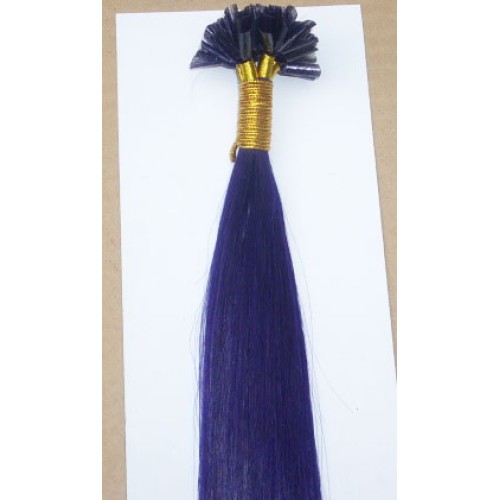 Cabello liso brasileño de fusión humana con punta en U, punta en barra, queratina, extensiones de cabello humano 100 % Remy