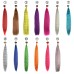 Extension per piume sintetiche LeeWin da 100 pezzi da 18 pollici - Set di piume per capelli pre-adesive colorate con punta a I Extension per piume sintetiche LeeWin da 100 pezzi da 18 pollici - Set di piume per capelli pre-adesive colorate con punta a I