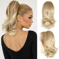 14 Inch Blonde Ponytail Extension, Clip on Ponytails for Women 14 Inch Blonde Ponytail Extension, Clip on Ponytails for Women