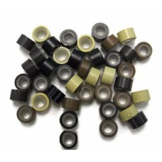 2000 cuentas/lote de microanillos de aluminio y silicio de 4,5 mm para extensiones de cabello con plumas 2000 cuentas/lote de microanillos de aluminio y silicio de 4,5 mm para extensiones de cabello con plumas