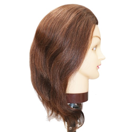 Create various human hair training mannequin heads and practice heads, using high-quality natural back styles and Asian, European, and Latin American facial styles