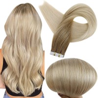 Cinta para el cabello con trama de piel recta LeeWin en extensiones de cabello humano sin Remy 2 g/pc 40 uds Cinta para el cabello con trama de piel recta LeeWin en extensiones de cabello humano sin Remy 2 g/pc 40 uds