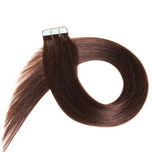 Cinta para el cabello con trama de piel recta LeeWin en extensiones de cabello humano sin Remy 2 g/pc 40 uds